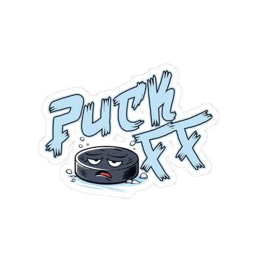 Puck Off sticker