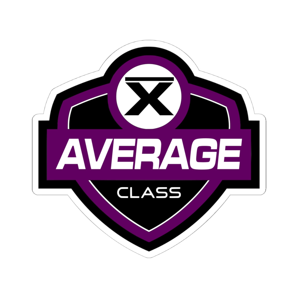 Average Class logo sticker