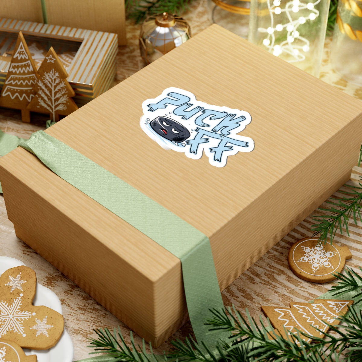 Puck Off sticker